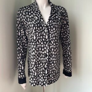 Cosabella Leopard Long Sleeve Pajama Top